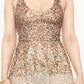 Gold Sequins ombré baby doll dress